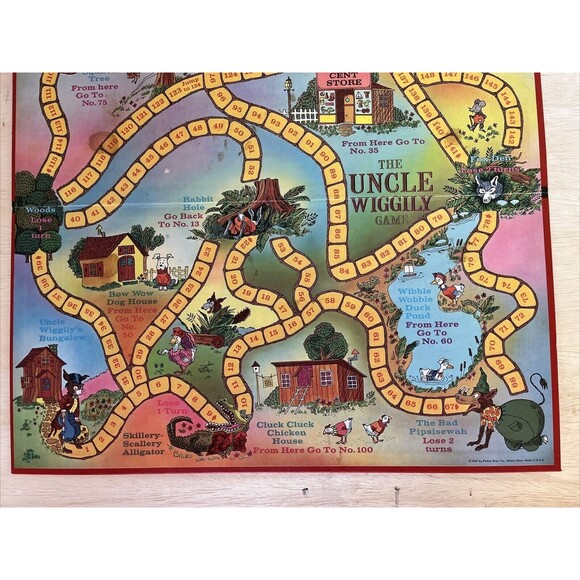 Vintage 1971 Uncle Wiggly Game Parker Brothers Some Missing Pieces - Picture 8 of 8